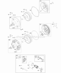 Electric Starter Gear Reducer Diagram and Parts List for 205412-0230-B9  Briggs and Stratton Engine